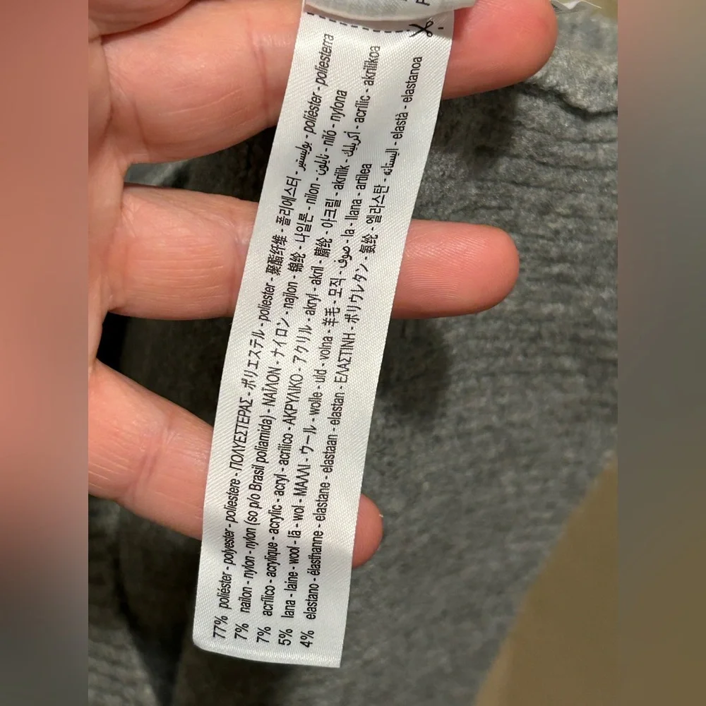 ZARA Wool Blend Oversized Cardigan in Gray , size Large - Picture 10 of 10